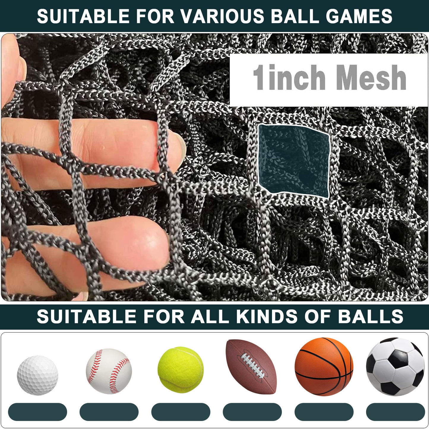 Heavy Duty Golf & Sport Practice Net – 7ft, 10ft, 15ft, 20ft