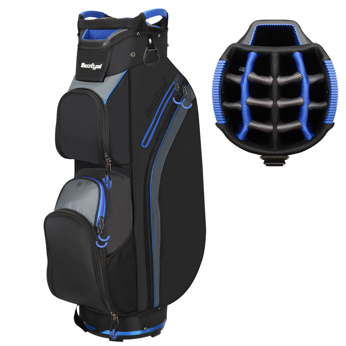 15-Way Golf Cart Bag with Cooler & Rain Cover – Lightweight for Men & – Beutyal