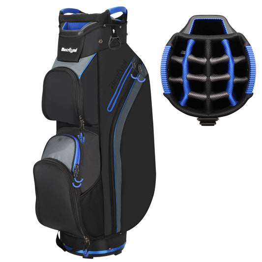 15-Way Golf Cart Bag with Cooler & Rain Cover – Lightweight for Men & Women