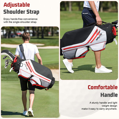 15-Way Golf Cart Bag with Cooler & Rain Cover – Lightweight for Men & Women