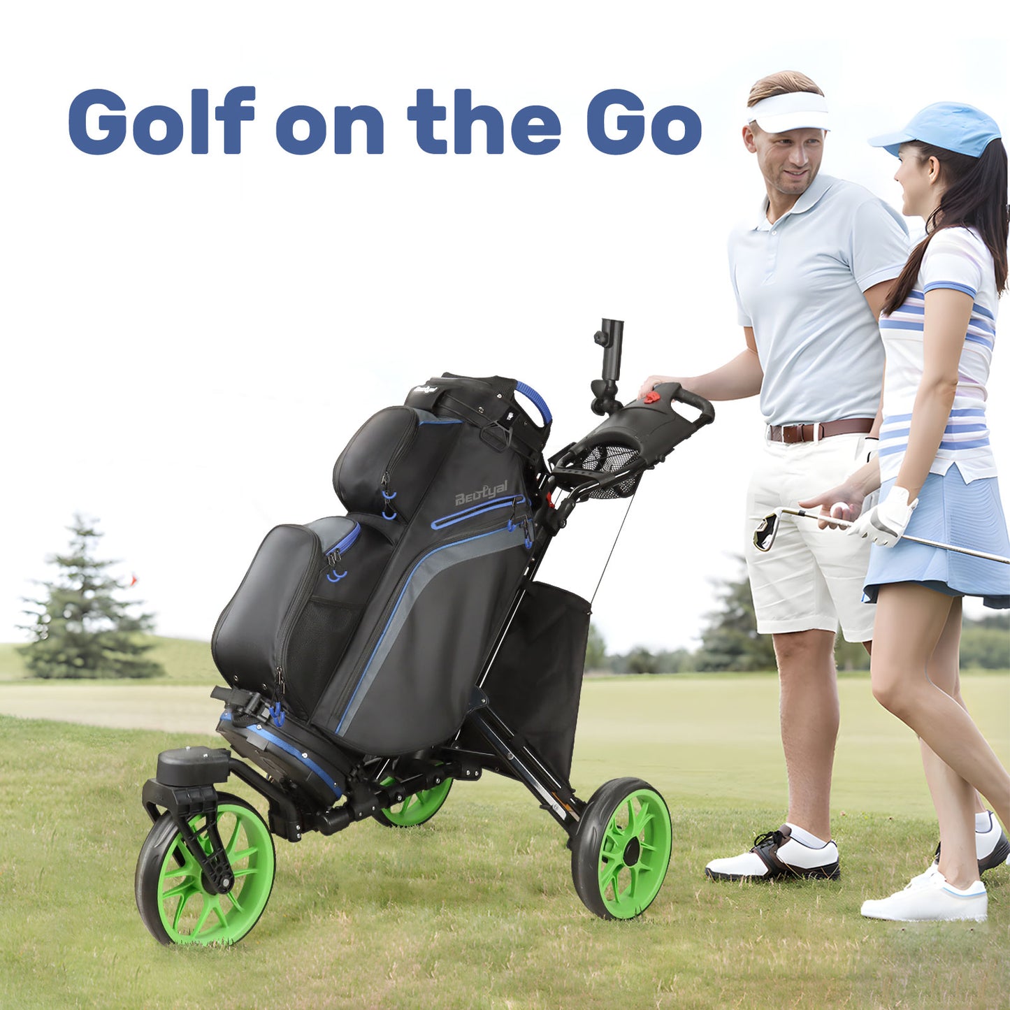 15-Way Golf Cart Bag with Cooler & Rain Cover – Lightweight for Men & Women