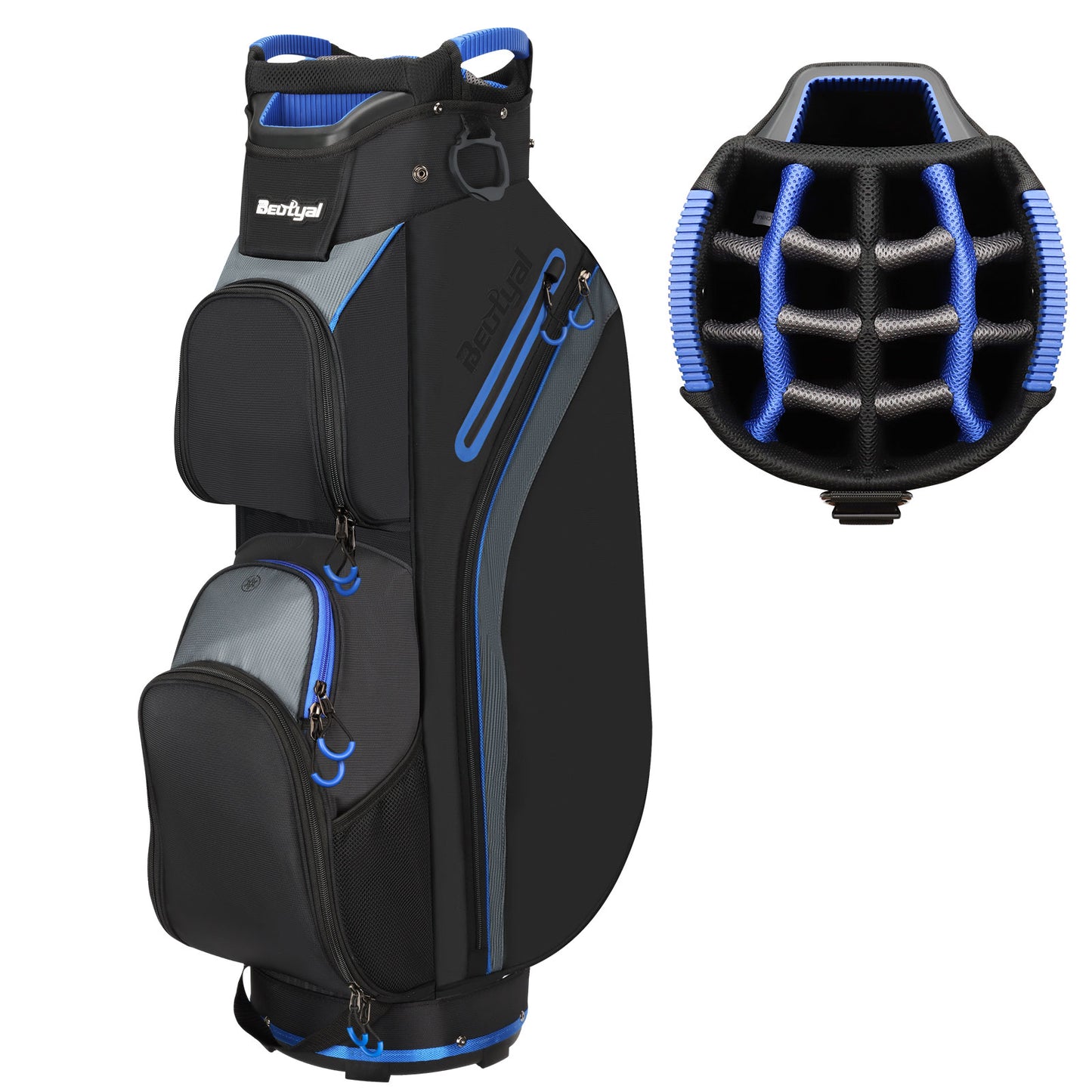 15-Way Golf Cart Bag with Cooler & Rain Cover – Lightweight for Men & Women