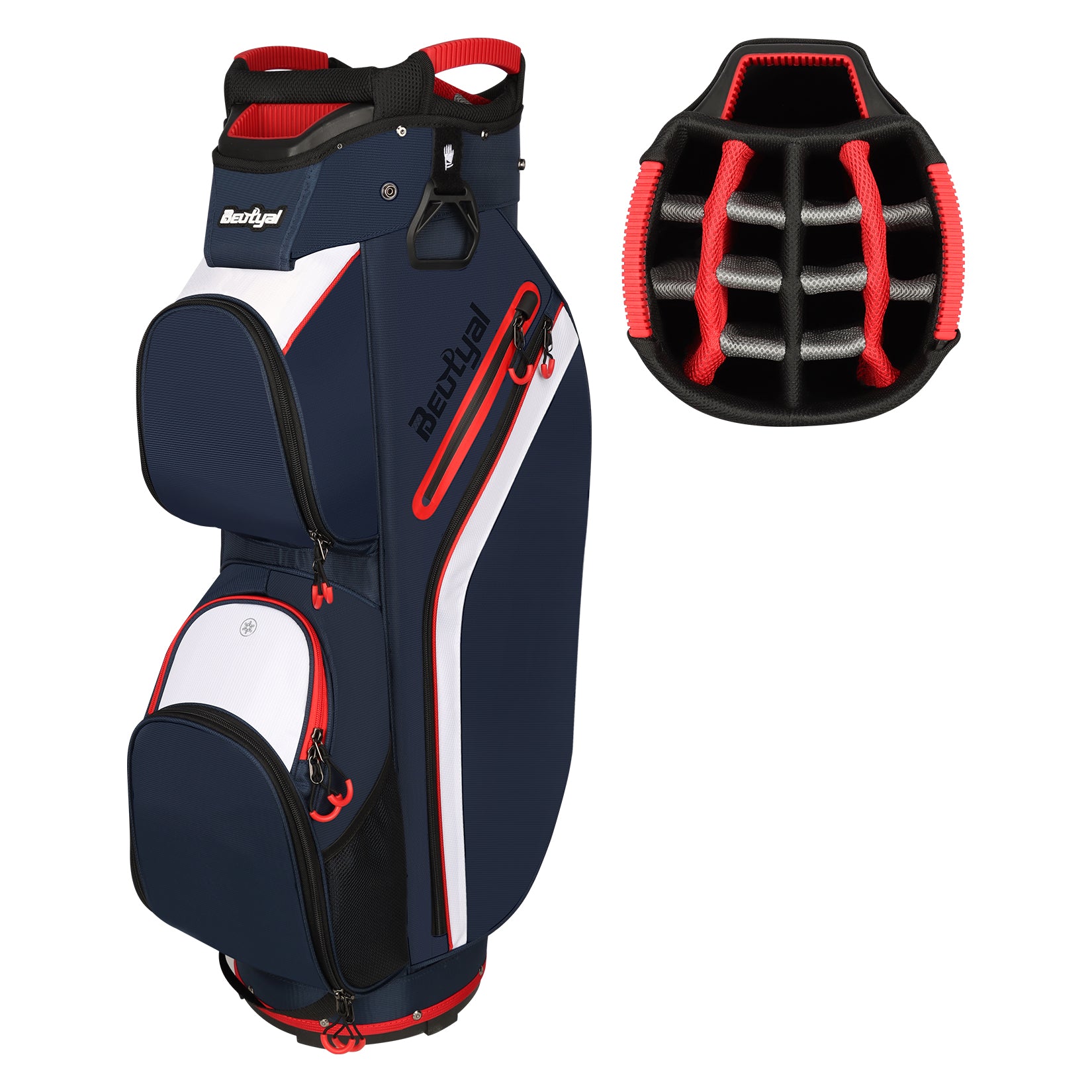 15-Way Golf Cart Bag with Cooler & Rain Cover – Lightweight for Men & Women