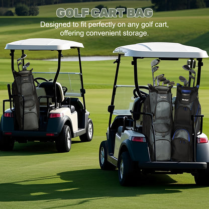 15-Way Golf Cart Bag with Cooler, Handles, Rain Cover & Divider System