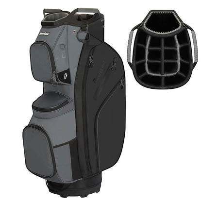 15-Way Golf Cart Bag with Cooler, Handles, Rain Cover & Divider System