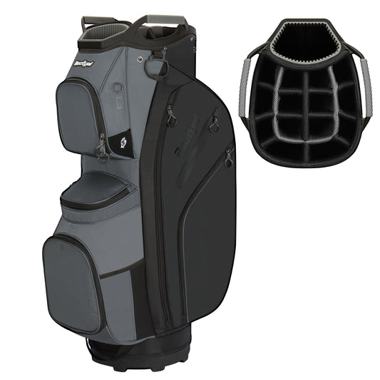 15-Way Golf Cart Bag with Cooler, Handles, Rain Cover & Divider System