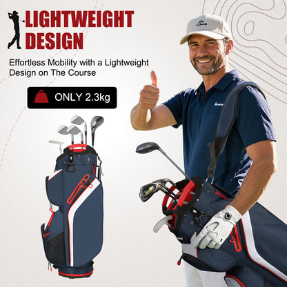 15-Way Golf Cart Bag with Cooler & Rain Cover – Lightweight for Men & Women