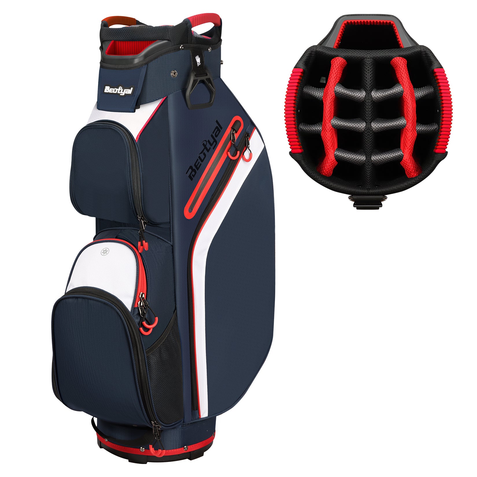15-Way Golf Cart Bag with Cooler & Rain Cover – Lightweight for Men & Women