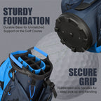 15-Way Golf Cart Bag with Cooler, Handles, Rain Cover & Divider System