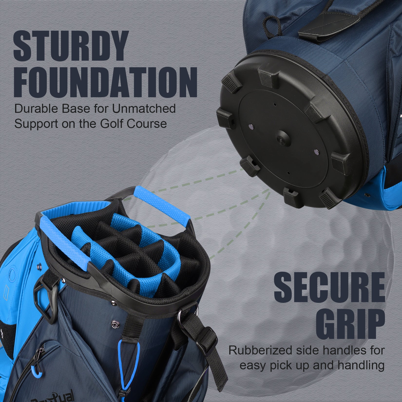 15-Way Golf Cart Bag with Cooler, Handles, Rain Cover & Divider System