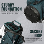 15-Way Golf Cart Bag with Cooler, Handles, Rain Cover & Divider System