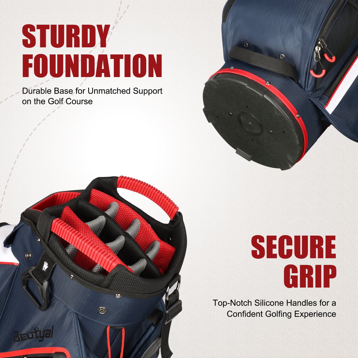 15-Way Golf Cart Bag with Cooler & Rain Cover – Lightweight for Men & Women