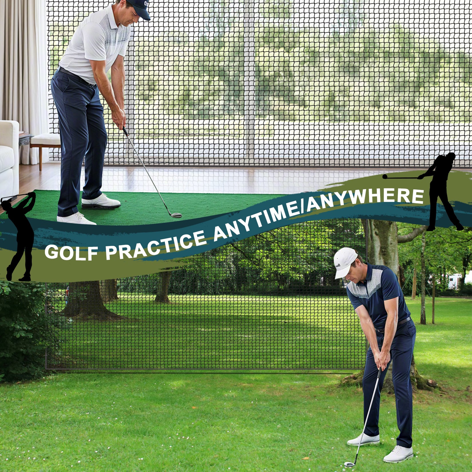Heavy Duty Golf & Sport Practice Net – 7ft, 10ft, 15ft, 20ft