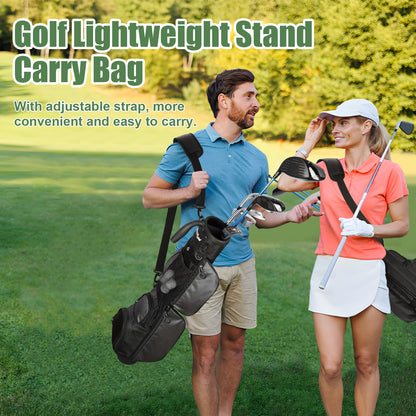Lightweight Golf Stand Bag – Portable Par 3 Carry Bag with Shoulder Strap