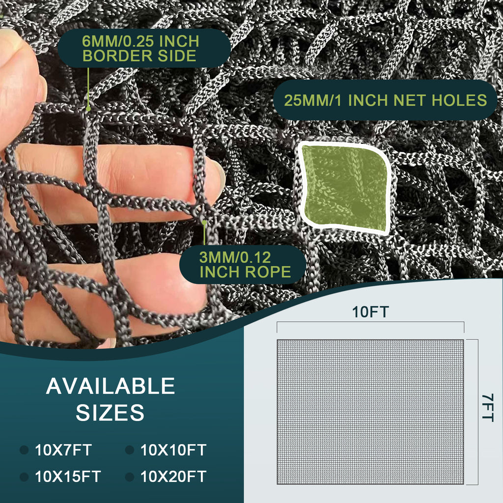 Heavy Duty Golf & Sport Practice Net – 7ft, 10ft, 15ft, 20ft