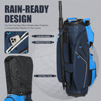 15-Way Golf Cart Bag with Cooler, Handles, Rain Cover & Divider System