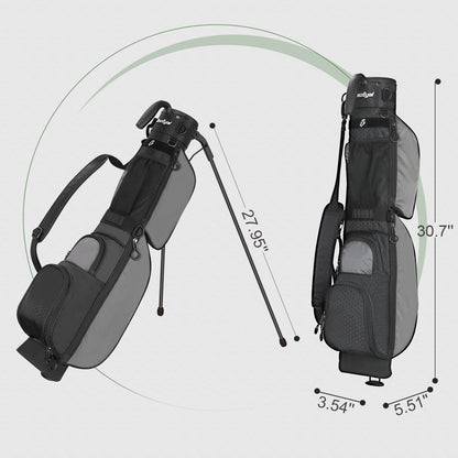 Lightweight Golf Stand Bag – Portable Par 3 Carry Bag with Shoulder Strap