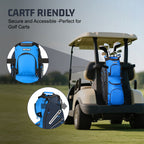 15-Way Golf Cart Bag with Cooler, Handles, Rain Cover & Divider System