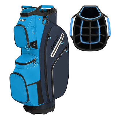 15-Way Golf Cart Bag with Cooler, Handles, Rain Cover & Divider System
