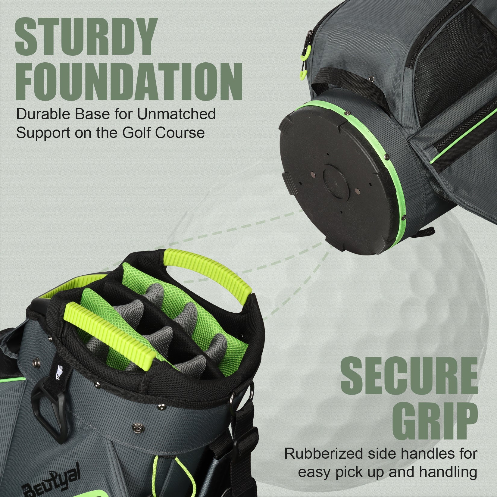 15-Way Golf Cart Bag with Cooler & Rain Cover – Lightweight for Men & Women