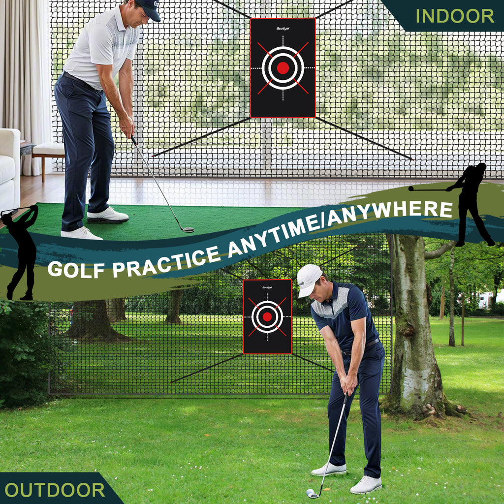 Heavy Duty Golf & Sport Practice Net – 7ft, 10ft, 15ft, 20ft