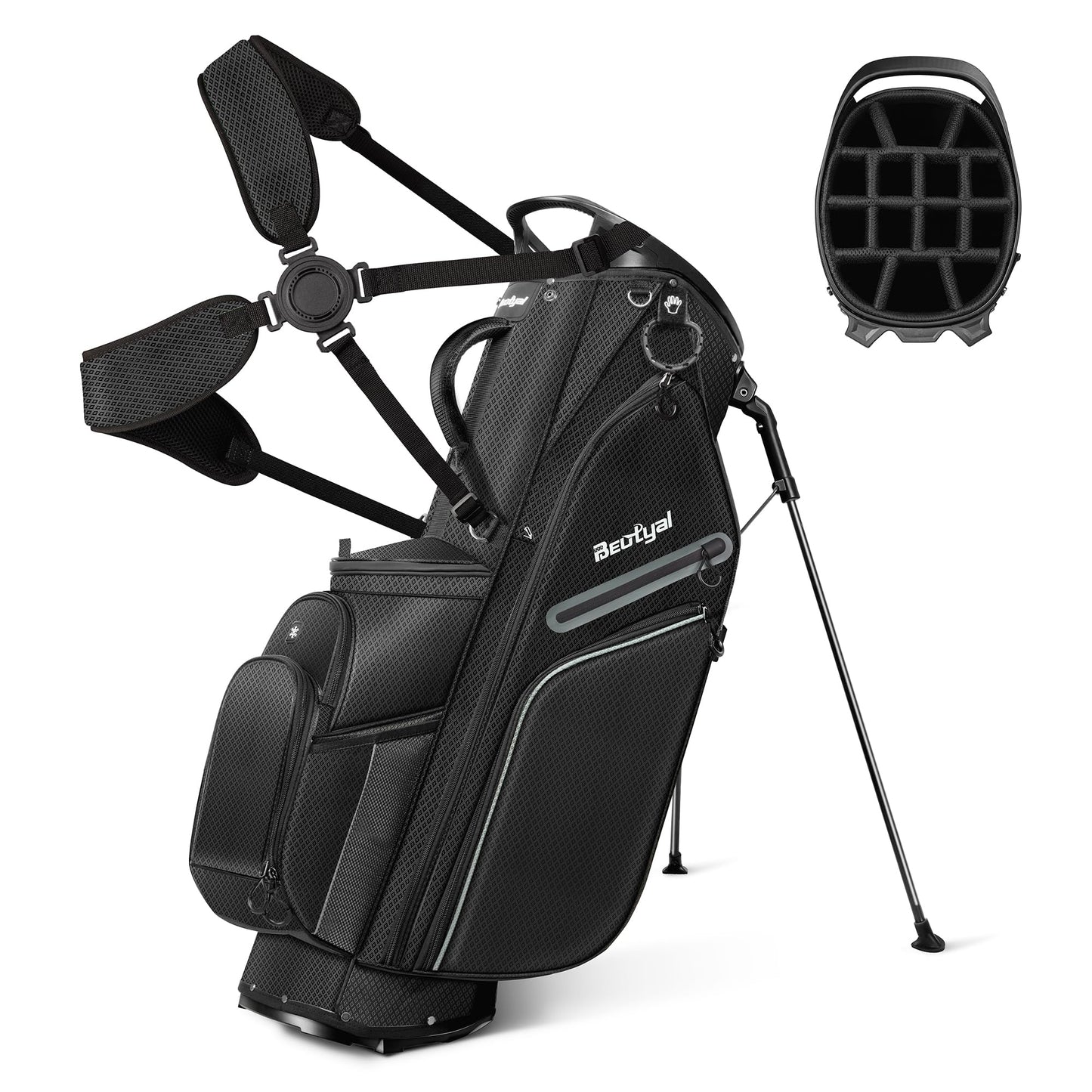 14 Way Golf Stand Bag, Full Length Divider Lightweight Golf Bag