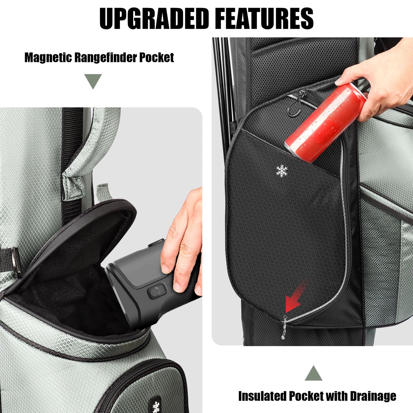 14 Way Golf Stand Bag, Full Length Divider Lightweight Golf Bag