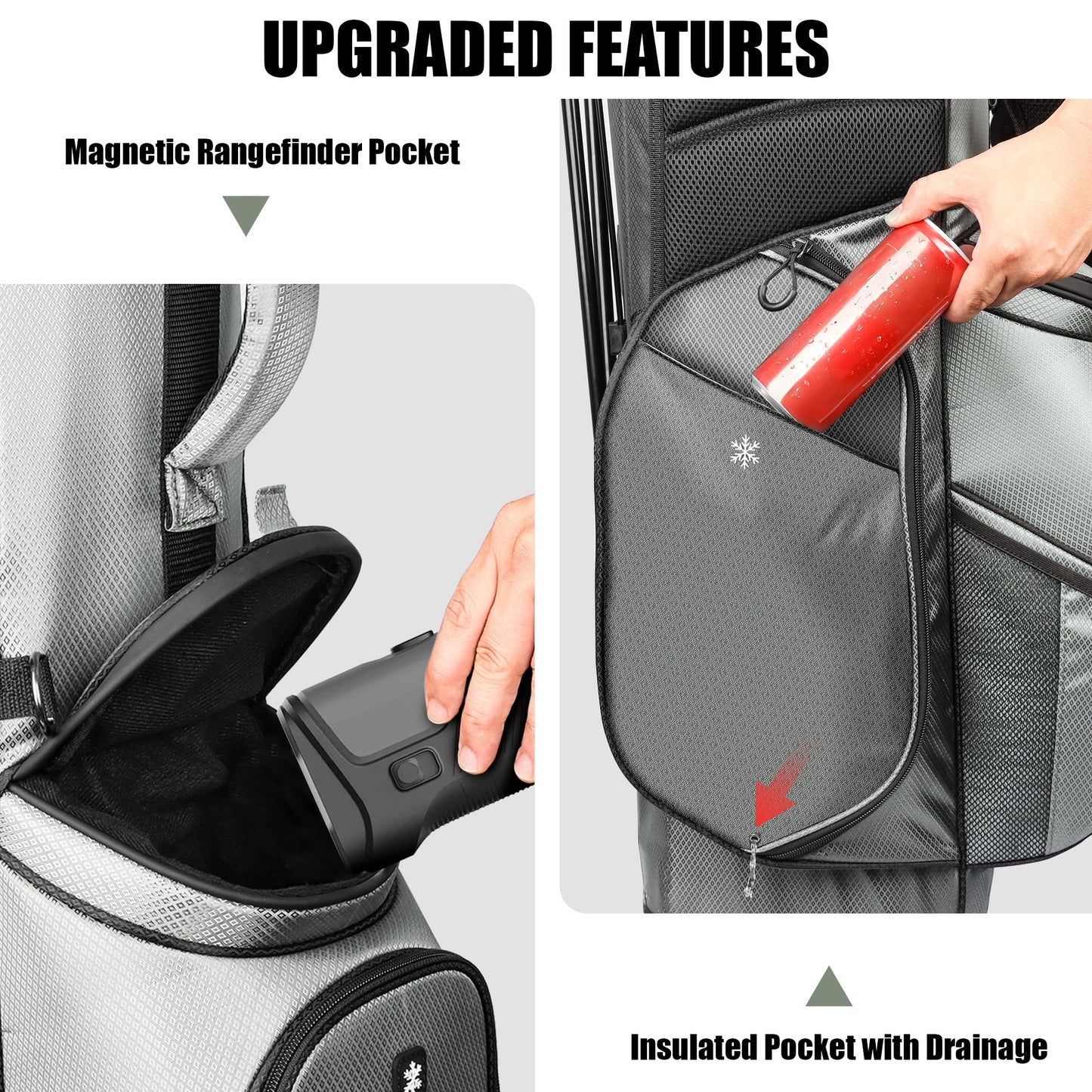 14 Way Golf Stand Bag, Full Length Divider Lightweight Golf Bag