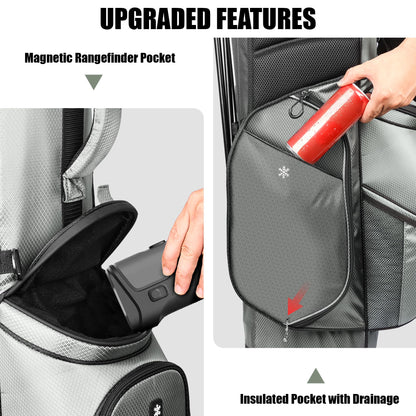 14 Way Golf Stand Bag, Full Length Divider Lightweight Golf Bag