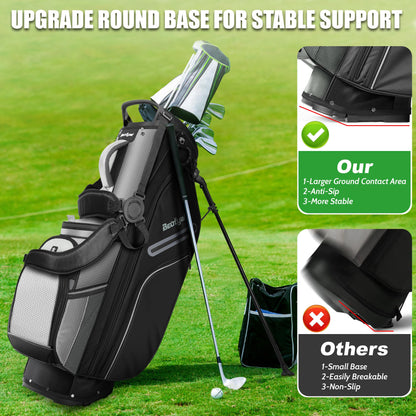 14 Way Golf Stand Bag, Full Length Divider Lightweight Golf Bag