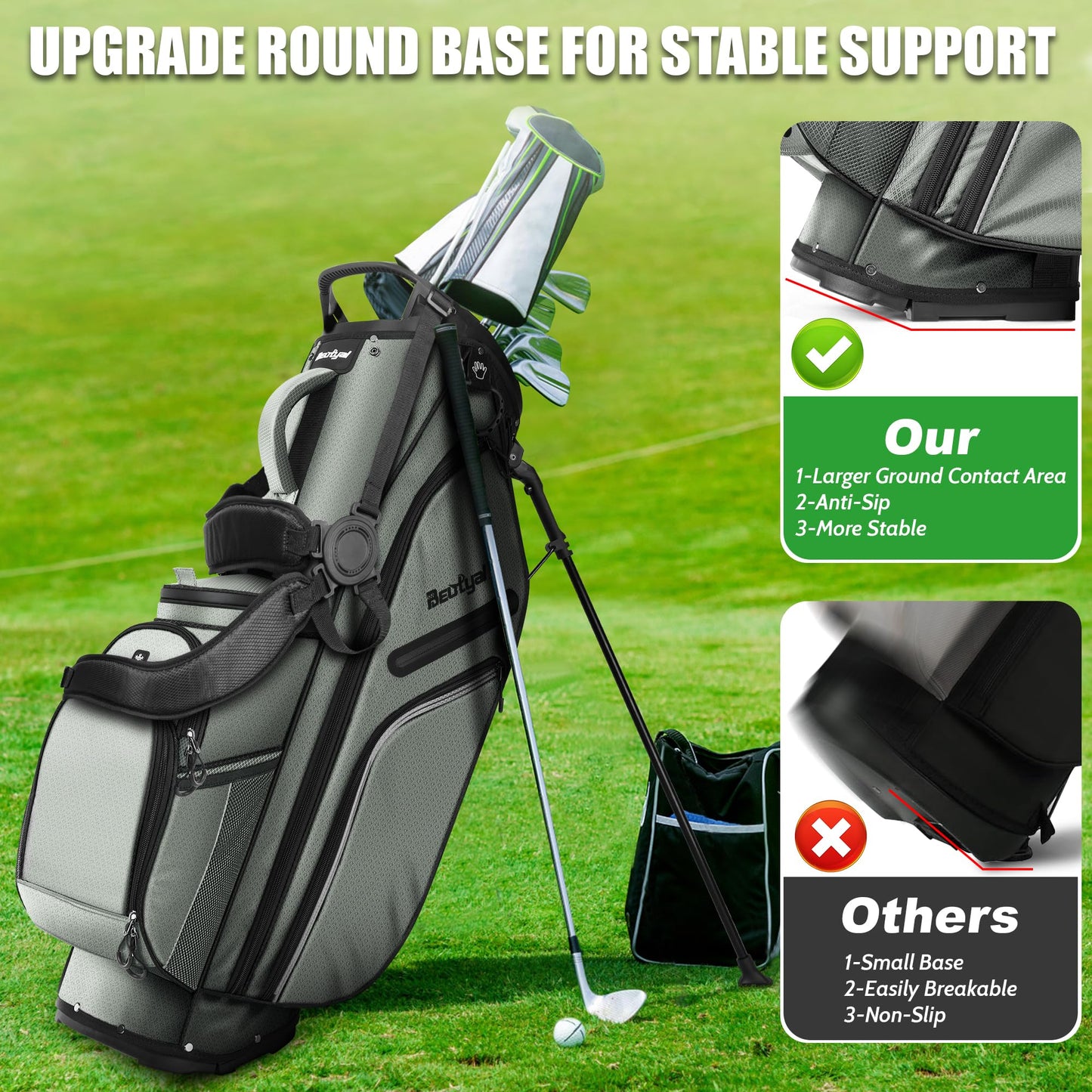 14 Way Golf Stand Bag, Full Length Divider Lightweight Golf Bag
