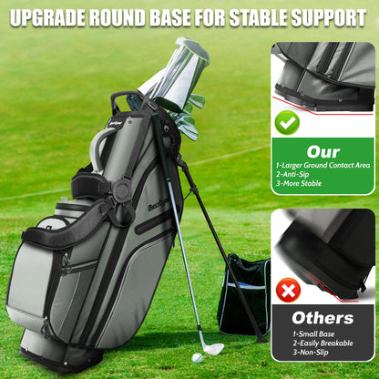 14 Way Golf Stand Bag, Full Length Divider Lightweight Golf Bag