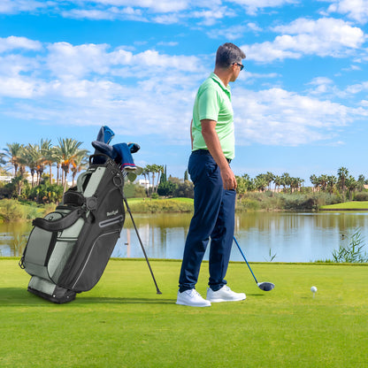 14 Way Golf Stand Bag, Full Length Divider Lightweight Golf Bag